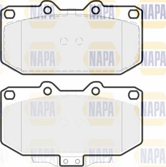 NAPA PBP7765 - Тормозные колодки, дисковые, комплект autospares.lv