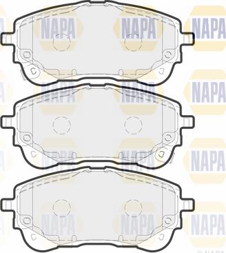 NAPA PBP7766 - Тормозные колодки, дисковые, комплект autospares.lv