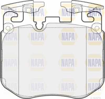 NAPA PBP7709 - Тормозные колодки, дисковые, комплект autospares.lv