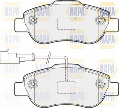 NAPA PBP7707 - Тормозные колодки, дисковые, комплект autospares.lv