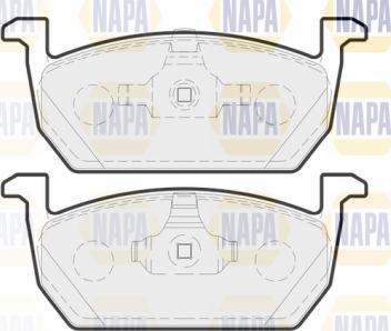 NAPA PBP7736 - Тормозные колодки, дисковые, комплект autospares.lv