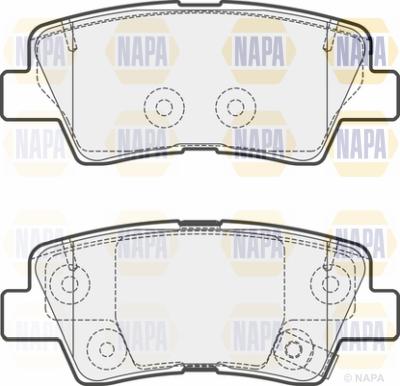 NAPA PBP7733 - Тормозные колодки, дисковые, комплект autospares.lv