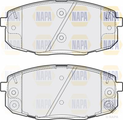 NAPA PBP7737 - Тормозные колодки, дисковые, комплект autospares.lv