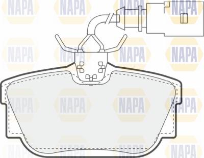 NAPA PBP7722 - Тормозные колодки, дисковые, комплект autospares.lv