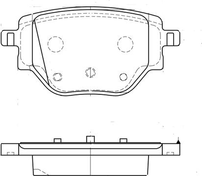 NAPA PBP7779 - Тормозные колодки, дисковые, комплект autospares.lv