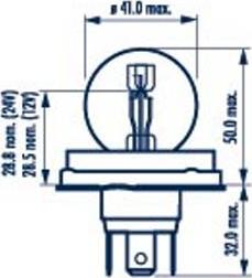 Narva 492113000 - Лампа накаливания, фара дальнего света autospares.lv