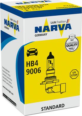 Narva 480063000 - Лампа накаливания, фара дальнего света autospares.lv