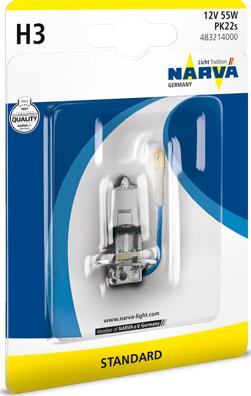 Narva 483214000 - Лампа накаливания, фара дальнего света autospares.lv