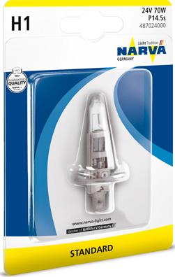 Narva 487024000 - Лампа накаливания, фара дальнего света autospares.lv