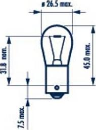 Narva 176353000 - Лампа накаливания, фонарь указателя поворота autospares.lv