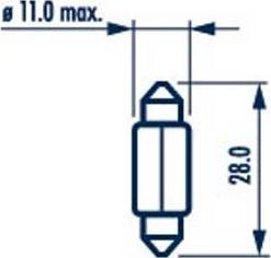 Narva 173153000 - Лампа накаливания, освещение салона autospares.lv