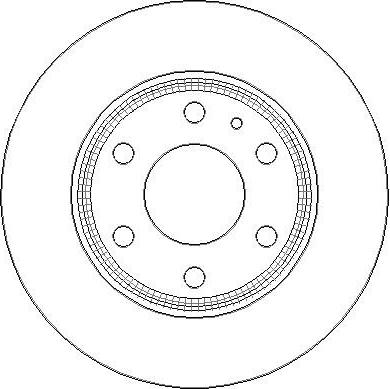 Akebono BN-0819 - Тормозной диск autospares.lv