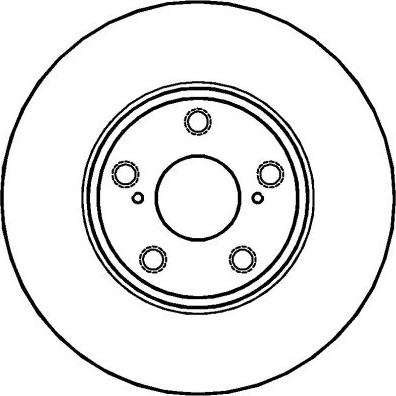 Japanparts DI-2030 - Тормозной диск autospares.lv