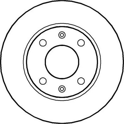 NATIONAL NBD126 - Тормозной диск autospares.lv