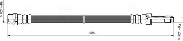 National NBH6054 - Тормозной шланг autospares.lv