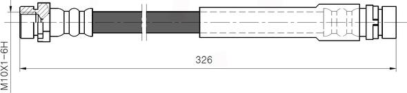 National NBH6055 - Тормозной шланг autospares.lv