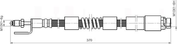 National NBH6063 - Тормозной шланг autospares.lv