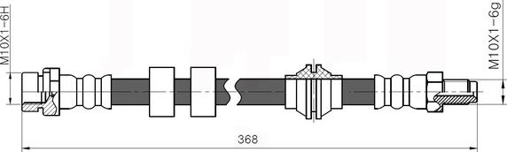 National NBH6009 - Тормозной шланг autospares.lv