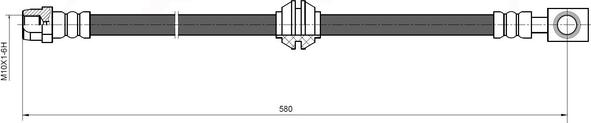 National NBH6006 - Тормозной шланг autospares.lv