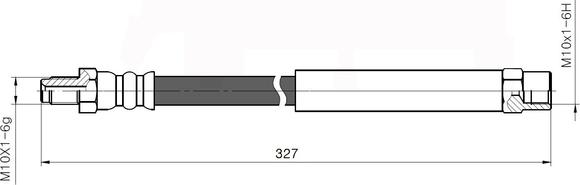 National NBH6035 - Тормозной шланг autospares.lv