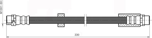 National NBH6079 - Тормозной шланг autospares.lv