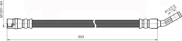 National NBH6074 - Тормозной шланг autospares.lv