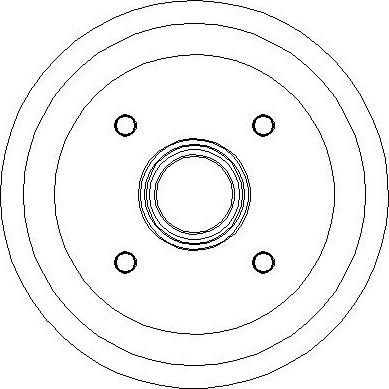 National NDR006 - Тормозной барабан autospares.lv