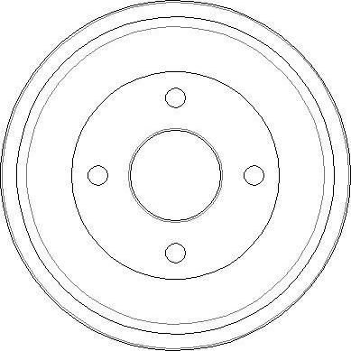 NATIONAL NDR007 - Тормозной барабан autospares.lv