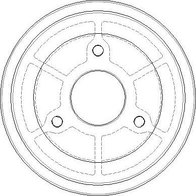 National NDR031 - Тормозной барабан autospares.lv