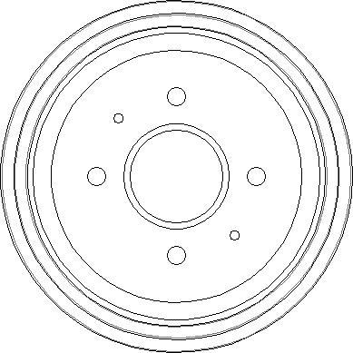 NATIONAL NDR163 - Тормозной барабан autospares.lv