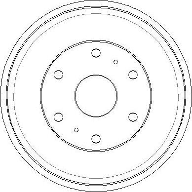 National NDR343 - Тормозной барабан autospares.lv