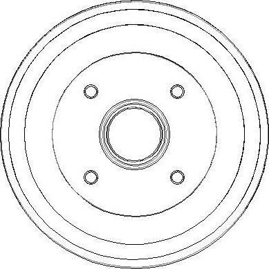 NATIONAL NDR307 - Тормозной барабан autospares.lv