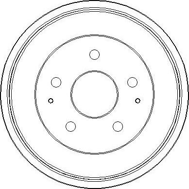 National NDR314 - Тормозной барабан autospares.lv