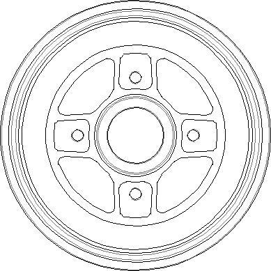 National NDR335 - Тормозной барабан autospares.lv