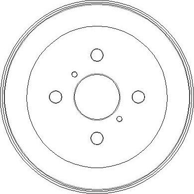 National NDR372 - Тормозной барабан autospares.lv