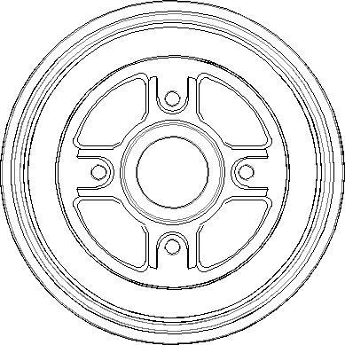 NATIONAL NDR249 - Тормозной барабан autospares.lv