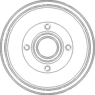 National NDR244 - Тормозной барабан autospares.lv