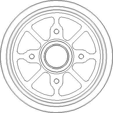 National NDR240 - Тормозной барабан autospares.lv