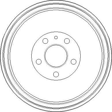 National NDR215 - Тормозной барабан autospares.lv