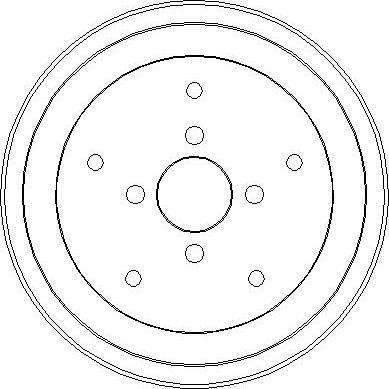 National NDR286 - Тормозной барабан autospares.lv