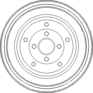 NATIONAL NDR287 - Тормозной барабан autospares.lv