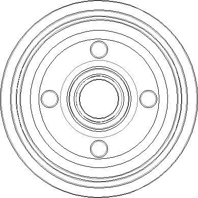 NATIONAL NDR230 - Тормозной барабан autospares.lv