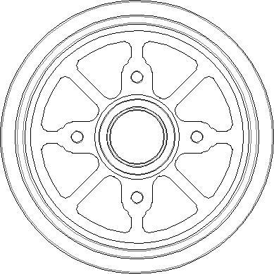 National NDR224 - Тормозной барабан autospares.lv