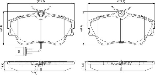 National NP3092 - Тормозные колодки, дисковые, комплект autospares.lv