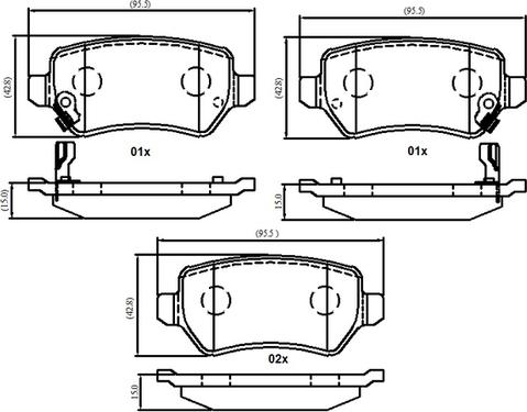 NATIONAL NP3046 - Тормозные колодки, дисковые, комплект autospares.lv