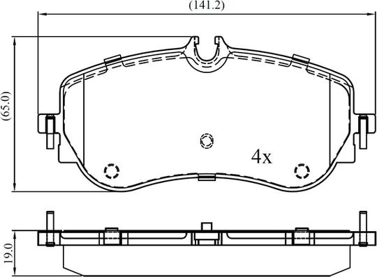 National NP3042 - Тормозные колодки, дисковые, комплект autospares.lv