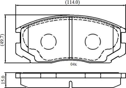 Herth+Buss Jakoparts J3605028 - Тормозные колодки, дисковые, комплект autospares.lv