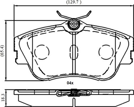 NATIONAL NP3057 - Тормозные колодки, дисковые, комплект autospares.lv