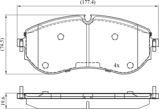 NATIONAL NP3069 - Тормозные колодки, дисковые, комплект autospares.lv