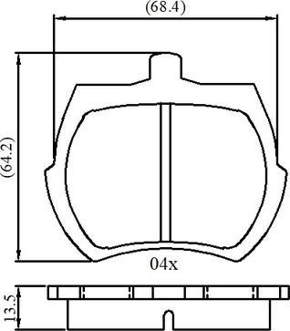 Spidan 0.080258 - Тормозные колодки, дисковые, комплект autospares.lv